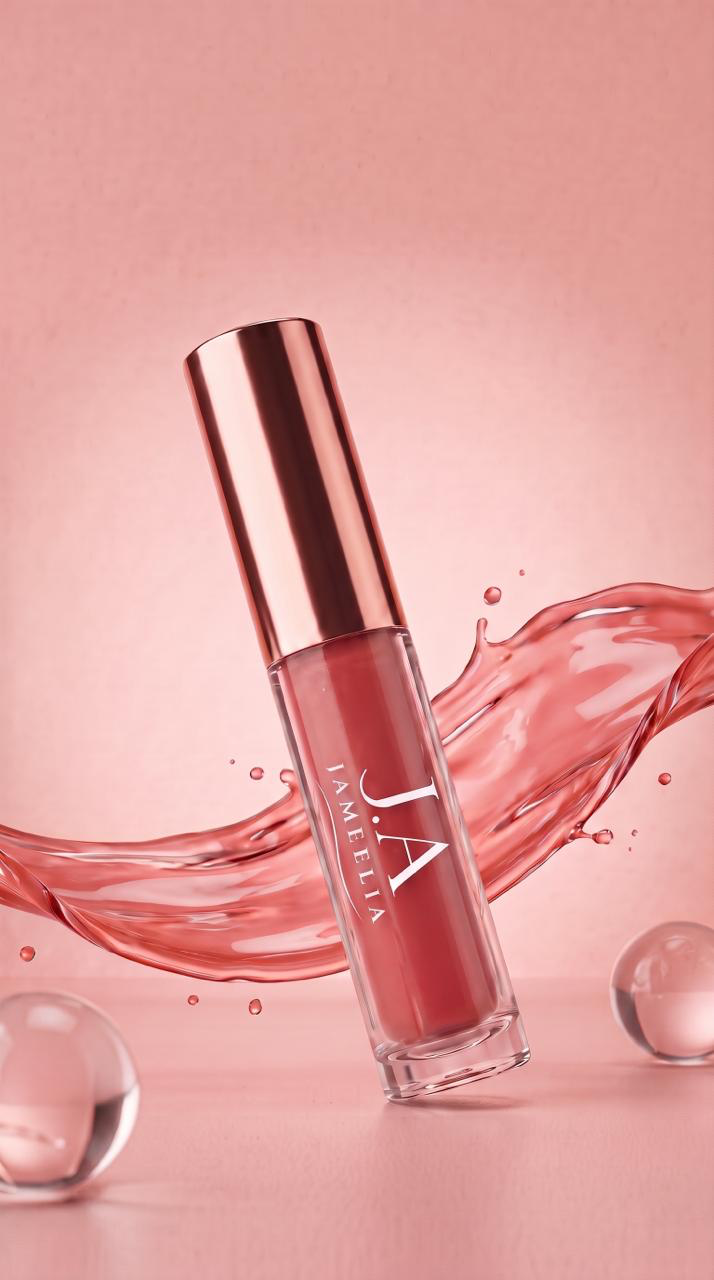 Shade 01 Dusty Rose high-shine lip gloss